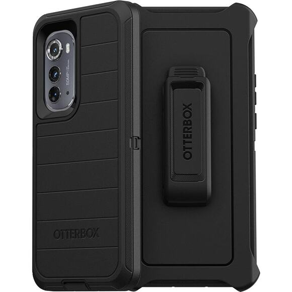 OtterBox Defender Series Case + Holster for Motorola Edge (2022) - Black - Picture 1 of 5